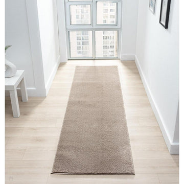 Washable Comfy Plain CMF00 Dark Beige Runner-Desire Rugs-Rug Love - The Most Loved Rug Store
